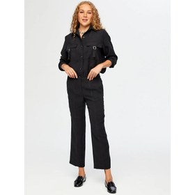 Resim Faik Sönmez Dikiş Detaylı Staright Fit Kadın Pantolon W26PNT004 (UW26PNT004) 