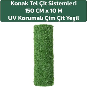 Resim 150 Cm X 10 Metre UV Işın Korumalı Ekstra Kalın Çim Çit 