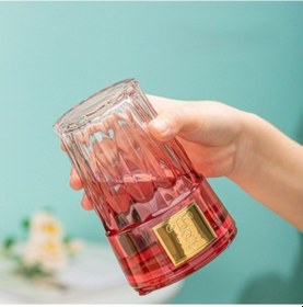 Resim Pipetli Cam Bardak Çok Renkli 