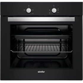 Resim Simfer 7332 - 3500 - 8708 Siyah Ankastre Set 