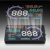 Resim Sanal Gösterge Paneli Hud Head Up Display 5.5 İnç A8 Obd Sistem 