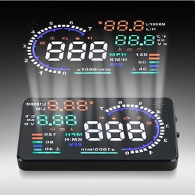 Resim Sanal Gösterge Paneli Hud Head Up Display 5.5 İnç A8 Obd Sistem 