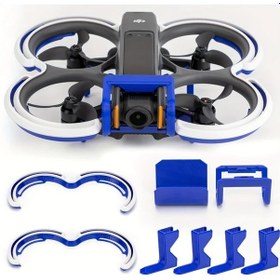 Resim Userfriendly11 Djı Avata 2 Beyaz Mavi Drone Aksesuar Seti Darbeye Dayanıklı Kılıf Ve Gimbal Kapağı 