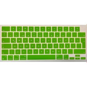 Resim Arabulalaca MacBook Uyumlu Air 15 A2941 M2 Türkçe Klavye Koruyucu Yeşil 