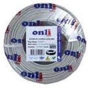 Resim Onli ON-2201 2+1 1x0,22 mini Coax 2x0,22mm 100 metre CCA Kamera Kablosu 