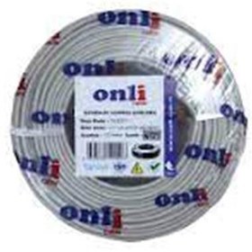 Resim Onli ON-2201 2+1 1x0,22 mini Coax 2x0,22mm 100 metre CCA Kamera Kablosu 