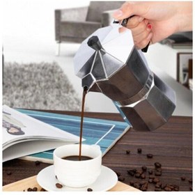 Resim FeyzaDesign Kahve Keyfi İçin 3 Fincanlık Alüminyum Moka Pot, Espresso Cezvesi 