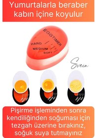 Resim Dublör Yumurta Zamanlayıcı Göstergeli Egg Timer Pişirme Haşlama Süresi Kıvam Ayarlama Aparatı 
