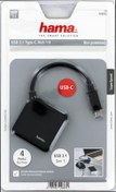 Resim Hama USB 3.1 Type C Siyah Port Hub 