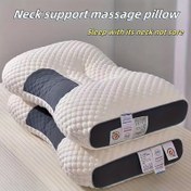 Resim 1/2 Adet Servikal Destek Uyku SPA Yastık Seti, Nefes Alabilir Çekirdekli Sarkan Masaj Minderi, Makinede Yıkanabilir, Tüm Mevsimler İçin Konforlu, Ev, Yurt ve Seyahat ile Hediye Kullanımı için Uygun 