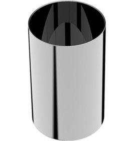 Resim Sol Diş Fırçalık, Silindir, Tezgah Üstü - Krom Krom 