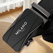 Resim CKIRUV Erkekler için Milano İtalya Moda Otomatik Alaşım Toka Kemer - Premium Suni Deri, Siyah Minimalist Tasarım İş Gündelik & Kotlar için, Şık Günlük Aksesuar, Erkek Arkadaş için Pratik Hediye, Çok Yönlü Moda Parçası, Şık Görünüm 