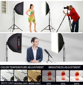 Resim Deyatech Softbox 60 x 90 CM 120W 3000-5500K Led Video Ve Fotoğraf Çekim Işığı 