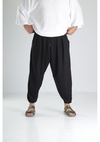 Resim Siyah Pileli Yarım Şalvar Coc1987 Siyah 