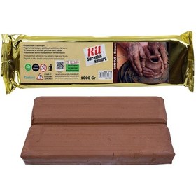 Resim 1000 Gr. Kil Hamuru. Kahverengi. Modelleme Çamuru. Seramik. Doğal 