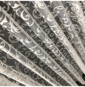 Resim Tül Perde Vakko Desen 1.Sınıf Jakar Örme Kumaş Ekru 