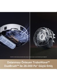 Resim MOVA Z60 Ultra Roller Complete 28.000 PA Emiş Güçlü Robot Süpürge Beyaz 