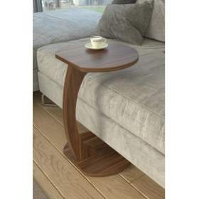 Resim Tekerlekli C Yan Sehpa | Koltuk ve Yatak Yanı Laptop Masası | Taşınabilir Pratik Servis Sehpa Modeli 