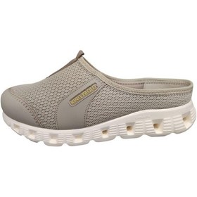 Resim King Paolo H5204 Burnu Kapalı Memory Tekstil Kadın Terlik Bej 