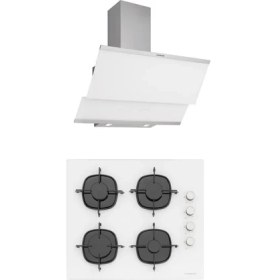 Resim Silverline CS5335W01 - 3420 Classy 60 Beyaz Cam Ankastre Set 