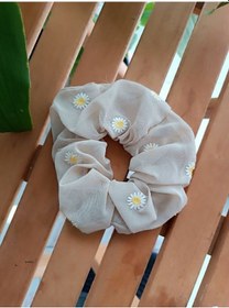 Resim Papatya Figürlü Tül Bağlama Tokası - Sarı Çok Renkli 