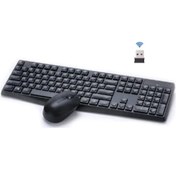 Resim Hp 7YA13PA CS10 Kablosuz Usb Türkçe Q 2.4 Ghz Sessiz Tuş Takımı Klavye Mouse Set Siyah 