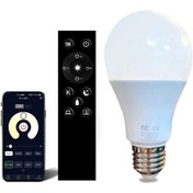 Resim Hombey E27 Vitesli 12w Akıllı Led Ampul - Uzaktan Kumanda İle İki Renkli Sürekli Parlaklık Ve Renk Ayarı 