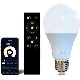 Resim Hombey E27 Vitesli 12w Akıllı Led Ampul - Uzaktan Kumanda İle İki Renkli Sürekli Parlaklık Ve Renk Ayarı 