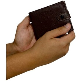 Resim Premium Serisi Lüks Deri Özel Üretim Yatay Patlı Erkek Cüzdanı Kahverengi 