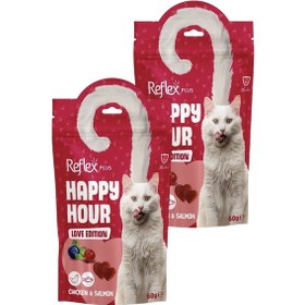 Resim Happy Hour Love Edition Kedi Ödül Maması 2 X 60gr 