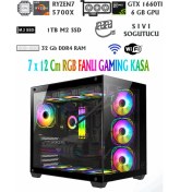 Resim Ramtech Aquarium X30 Ryzen 7 5700X / 1660Tİ 6gb /32GB Ddr4 Ram / 1tb Nvme/ Oyuncu Masaüstü Bilgisayar 