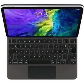 Resim Apple Magic Keyboard MXQT2TQ/A 11" iPad Pro 1. Ve 2. Nesil, iPad Air 4. Nesil Uyumlu Türkçe Q Klavye Apple