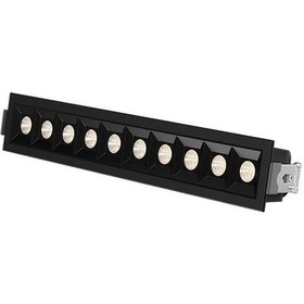 Resim 25w Sıva Altı Lensli Armatür Cri 95 5700 Kelvin Siyah 