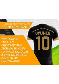 Resim Acr Giyim Kişiye Özel Futbol Forması Emir Modeli Siyah 