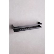 Resim Duş Raf Sistemi Siyah Renk 98X100X400 Mm 