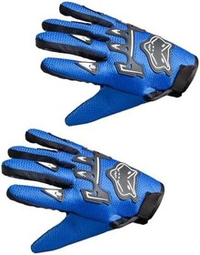Resim Motorsiklet Rüzgar Geçirmez Eldivenler, 1 Çift Evrensel Boy Soğuk Hava Termal Eldiven, Kayak, Bisiklet, Koşu Için, Erkek Kadın, Mavi 