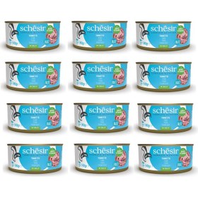 Resim Schesir Ton Balıklı Tam Ve Dengeli Kedi Konserve Jöleli 140 Gr. X 12 Adet 