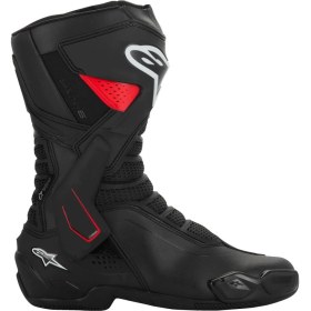 Resim Alpinestars Smx-6 V3 Ds Wp Korumalı Motosiklet Botu Siyah Kırmızı 