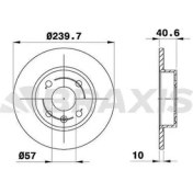 Resim Braxis AE0396 Arka Fren Disk Aynası Corsa C 1.4 1.8 03-Corsa C 1.4 1.8 00-03 Tigra Twintop 1.8 04- 569112 