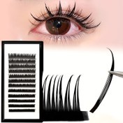 Resim Islak Görünümlü Sahte Kirpikler Cosplay Kirpik Uzatmaları Küme Hacim Kirpikleri D Kıvrımı 8-15mm Yumuşak Sahte Kürk Kirpikler Bireysel Kirpik Rus Şerit Hacim Önceden Yapılmış Hayranları Kirpikler 