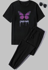 Resim uyguntarz Unisex Dream Butterfly 2'li Eşofman Takımı 