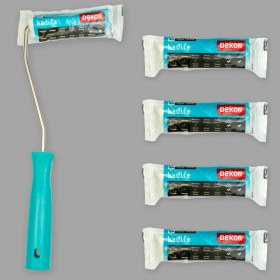 Resim Dekor Kadife 10 cm Rulo + 4 Adet 10 cm Yedek Rulo 