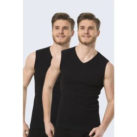 Resim Türen Erkek Spor V yaka Atlet (2li Paket) 
