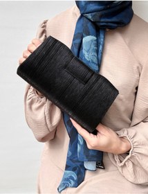 Resim Çanta Trend Kadın Özel Günlük Portföy Clutch Çanta (25*14 cm) 