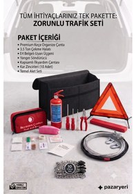 Resim Zorunlu Trafik Seti Ve Acil Durum Ekipmanları - 7 Parça Tüvtürk Uyumlu 