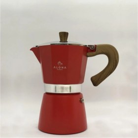 Resim PremiumPort Ahşap Kulplu 6 Kişilik Moka Pot, Şık ve Kullanışlı Kahve Keyfi 