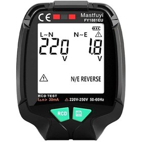 Resim Powermaster Pm-20400 Siyah 30V - 250V Tam Ekran Soket Test Cihazı 