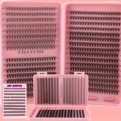 Resim 200/640 Adet DIY Takma Kirpik Seti, 0.05mm Rus DD Rulo, Kalın ve Yoğun, C & D Karışık Stil, Uzunluk 10-18mm, Yeniden Kullanılabilir, Kolay Uygulama, Başlangıç Seviyesi ve Günlük Kullanım İçin Uygun - Hipoalerjenik 