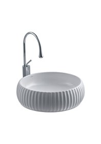 Resim Lena - Tezgah Üstü Porselen Lavabo - E-4161- Beyaz 