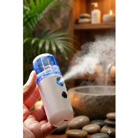 Resim AyrStore Şarjlı Mini Yüz Nemlendirici Dezenfektan Cihazı Mist Sprayer 